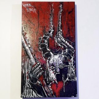 Work Staff - Original mixed media Painting